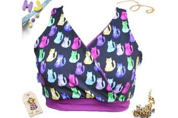 Space Cats Nursing Bra